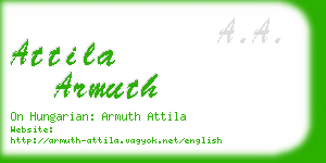 attila armuth business card